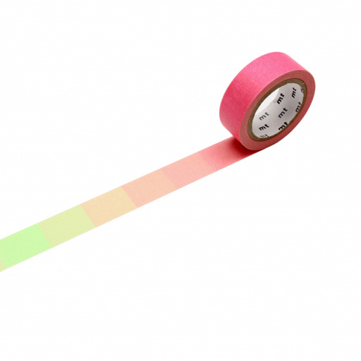 MT Masking Tape Fluorescent Gradation Pink x Yellow (4 uds.)