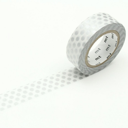 MT Masking Tape Dot Silver (4 uds)