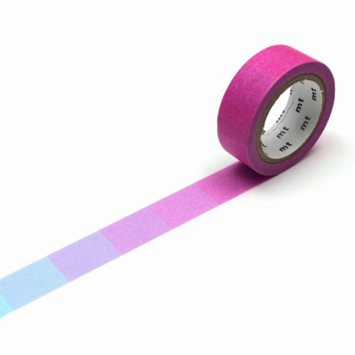 MT Masking Tape Fluorescent Gradation Pink x Blue (4 uds.)