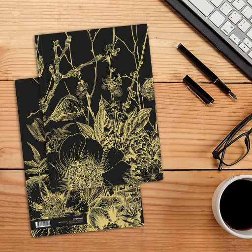 Cuaderno &laquo;Golden Flowers&raquo; (5 uds.)