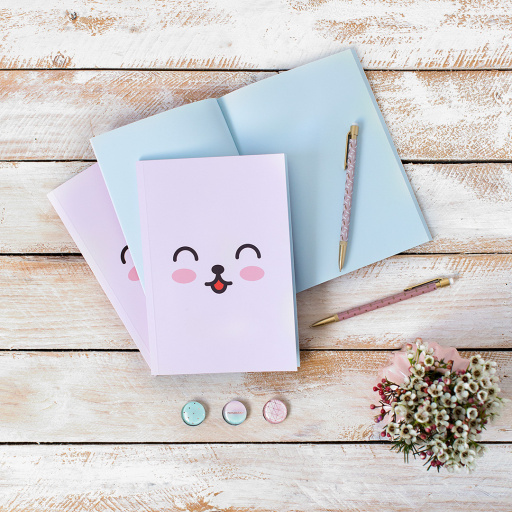 Cuaderno Emoji rosa (5 uds)