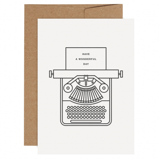 Tarjeta Premium Typewriter (5 uds)